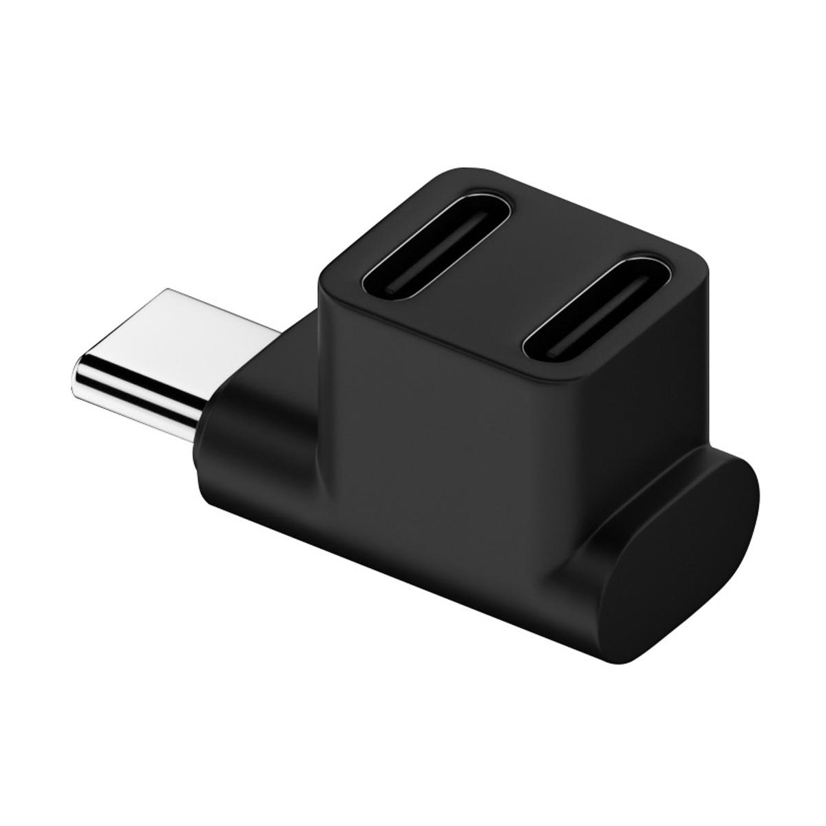 

UC-068-2F 10 Гбіт/с USB3.0 Type-C Штекер до Подвійного Гнізда Адаптер-Розгалужувач Живлення та Даних Прямокутний Роз єм As Shown A