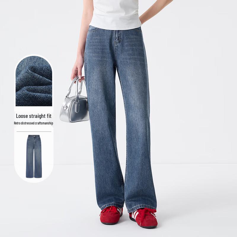 FivePlus Women s American Retro Slim Straight Jeans S