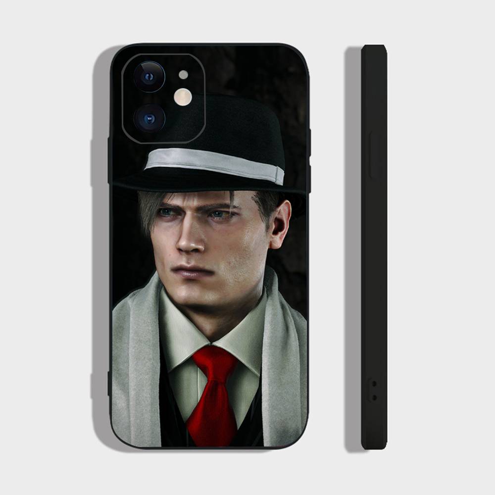 Leon R Resident Kennedy E-Evil 4 Carcasă Telefon Pentru IPhone 17 Air 16 15 14 13 Pro Max 11 12 Capac Negru din Silicon