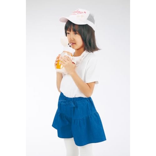 Skater Water Bottle with Straw 530ml Sumikko Gurashi Okaiyasan Straw Water Bottle One Push Children's Girls PDSH6DX-A