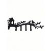Vintage Farmhouse Wall Coat Rack, Rustproof Entryway Organizer with Hooks for Jackets & Hats