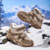 Stivali da neve caldi per bambini Scarpe invernali in cotone per bambini Stivali da neve caldi per esterni Stivali in peluche caldi Caldi alti Calzature pelose Impermeabili Scarpe da ginnastica calde