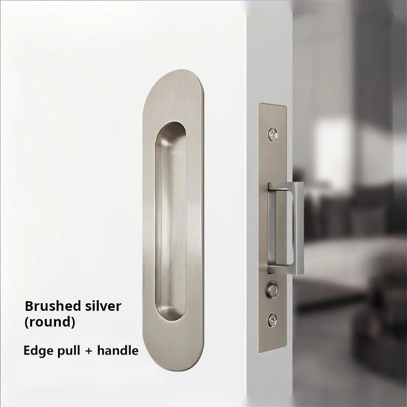 Pocket Door Edge Pull Hidden Handle Pocket Door Hardware Sliding Door Pull Hardware Double-sided Sliding Concealed Handle