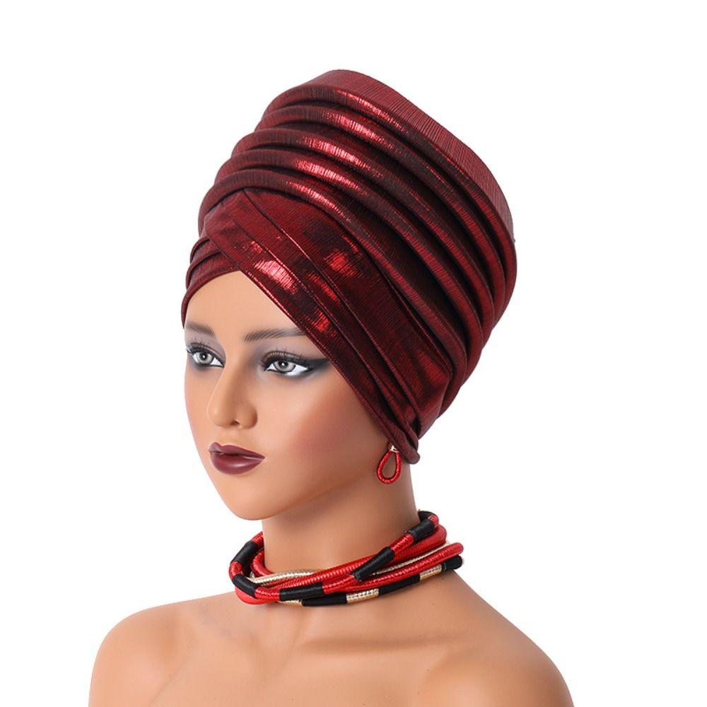 Turbante African Auto Gele Headtie Elegant Bonnet New Headcard