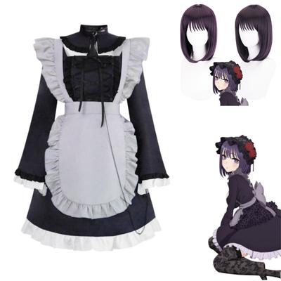 Anime Marin Kitagawa My Dress Up Darling Cosplay Maid Kopfbedeckung Perücke Halskette Kleid Kuroe Shizuku Lolita Halloween Kostüm