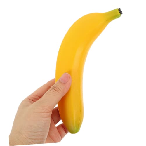 MUSISALY Fake Banana, Fake Fruit Sample, Sandbox, Fake Fruit Banana, Hand Percussion Toy, Fruit Toy, Looks Like a Model, Decoration