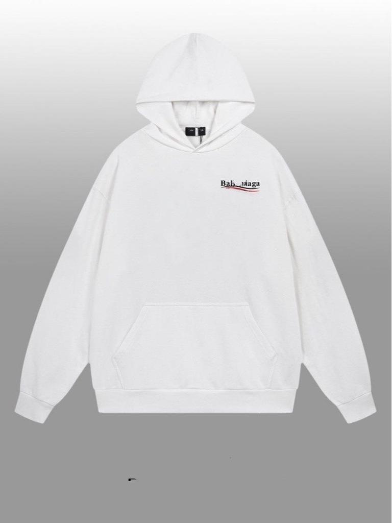 B Family Paris 25SS Classic Cola Wave Print Hoodie for Men & Women