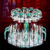 Caraffa e Set di Calici da Vino in Vetro di Cristallo