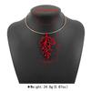 Fashion light luxury personality exaggerated branches coral beach vacation summer niche earrings collar