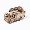 3D Wooden Fire Truck Jigsaw Puzzle Toy for Kids - Educational, Handmade Ornament, Exquisite Board Decoration