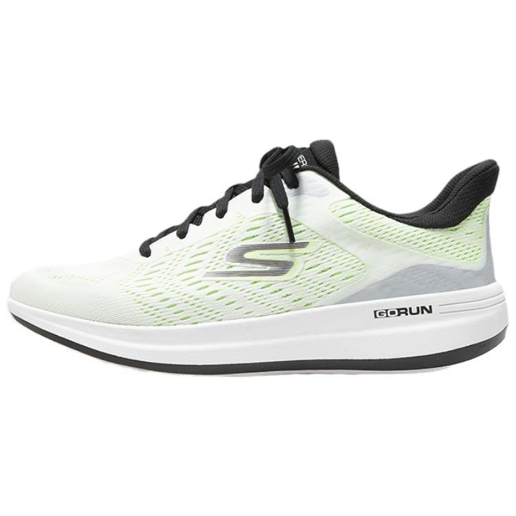 Skechers Go Run Pulse 2.0 Легкие Дышащие Удобные Универсальные Сетчатые Низкие Кроссовки для Бега Мужские Кроссовки Белый Зеленый 220541-WBKL 41