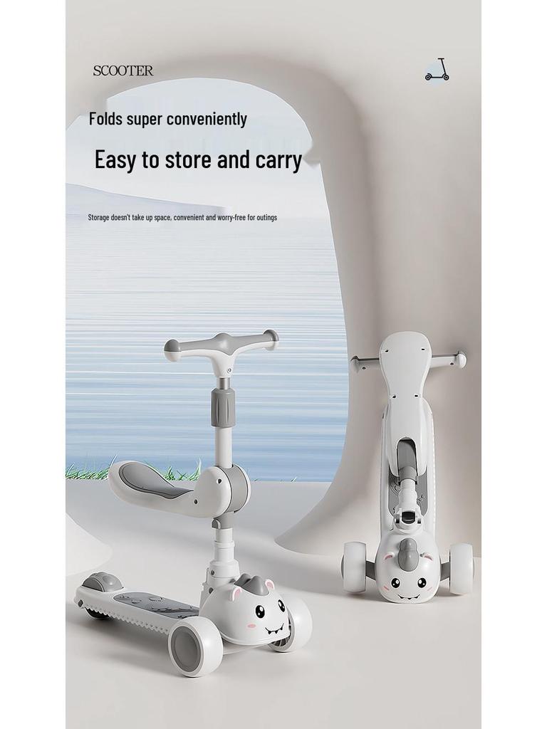 Kids' Folding Scooter - Ages 2-10, Boys & Girls