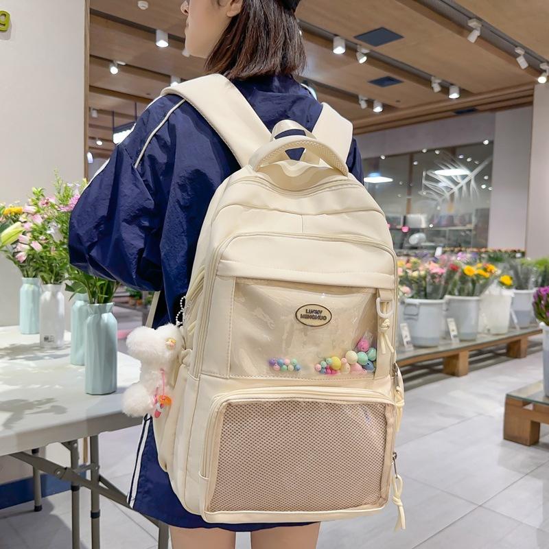 Schoolbag small food bar millet pain bag female student backpack two-dimensional peripheral uniform schoolbag female junior high school backpack