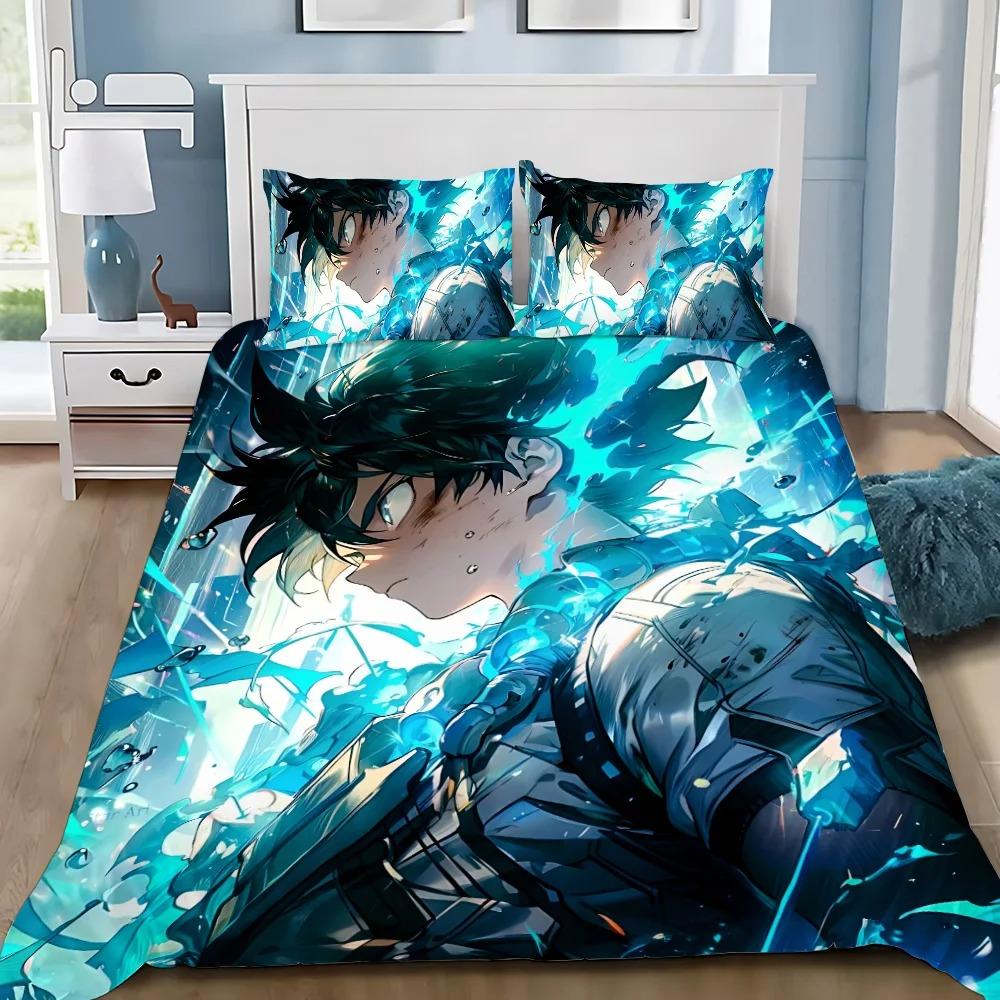 Duvet Cover Pillowcase Bedding Set My Hero Academia Adult Boy Girl Bedroom Decoration Children Gift Single Double Large Size
