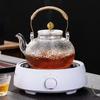 Justinlau Copper Handle Glass Teapot Clear Thickening Glass Kettle High Temperature Resistant Teapot For Electric Ceramic Stove