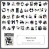 Waterproof Transparent Stickers: Plant & Flower DIY Decoration for Water Bottles & Journals