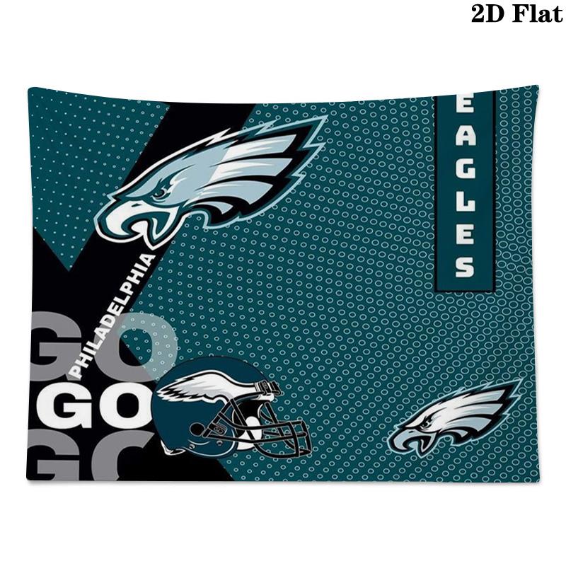 Philadelphia Eagles Wall Tapestry Aesthetic Wall Hanging Printed Fabric Blanket Decorative Tapestries for Bedroom Living Room Home Decor
