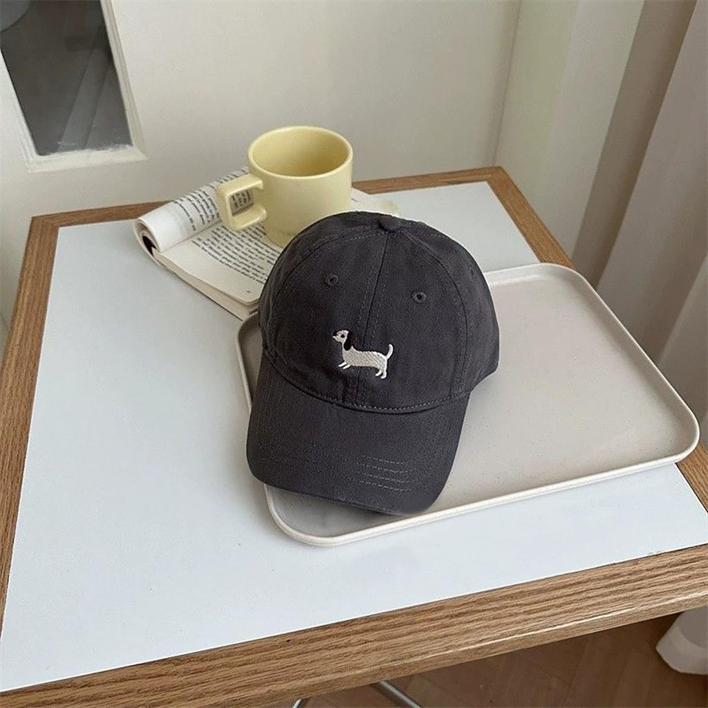 Cute Embroidered Baby Baseball Hat Solid Color Kids Boys Girls Peaked Cap Spring Summer Cotton Children Sun Hats