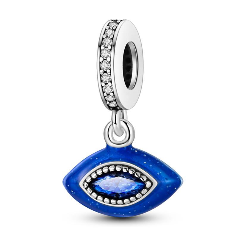 Newcopper Sparkling Zircon Devil'S Eye Horus' Eye Best Wishes Lucky Charms Beads Fit Pan Original Bracelets Diy Jewelry