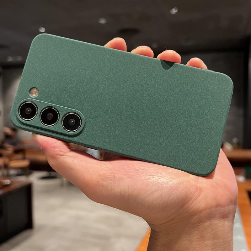 Minimalist Matte Frosted Soft Sandstone Case for Samsung Galaxy S26Ultra S25Edge S24 S23 S22 S21 Plus FE Note20 Shockproof Cover