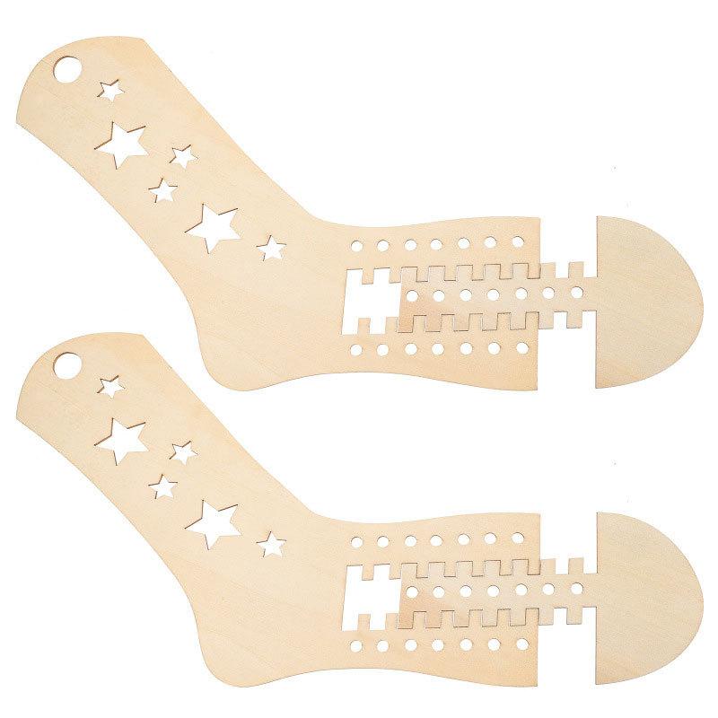 Decade of Wooden Socks for Knitted Sock Models, DIY Tools, Crochet Mold, 2 Pieces
