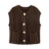 European and American Style, New Women's Clothing, Foreign Style Thick Needle Sleeveless Knitted Vest Vest Vest Vest 5802114