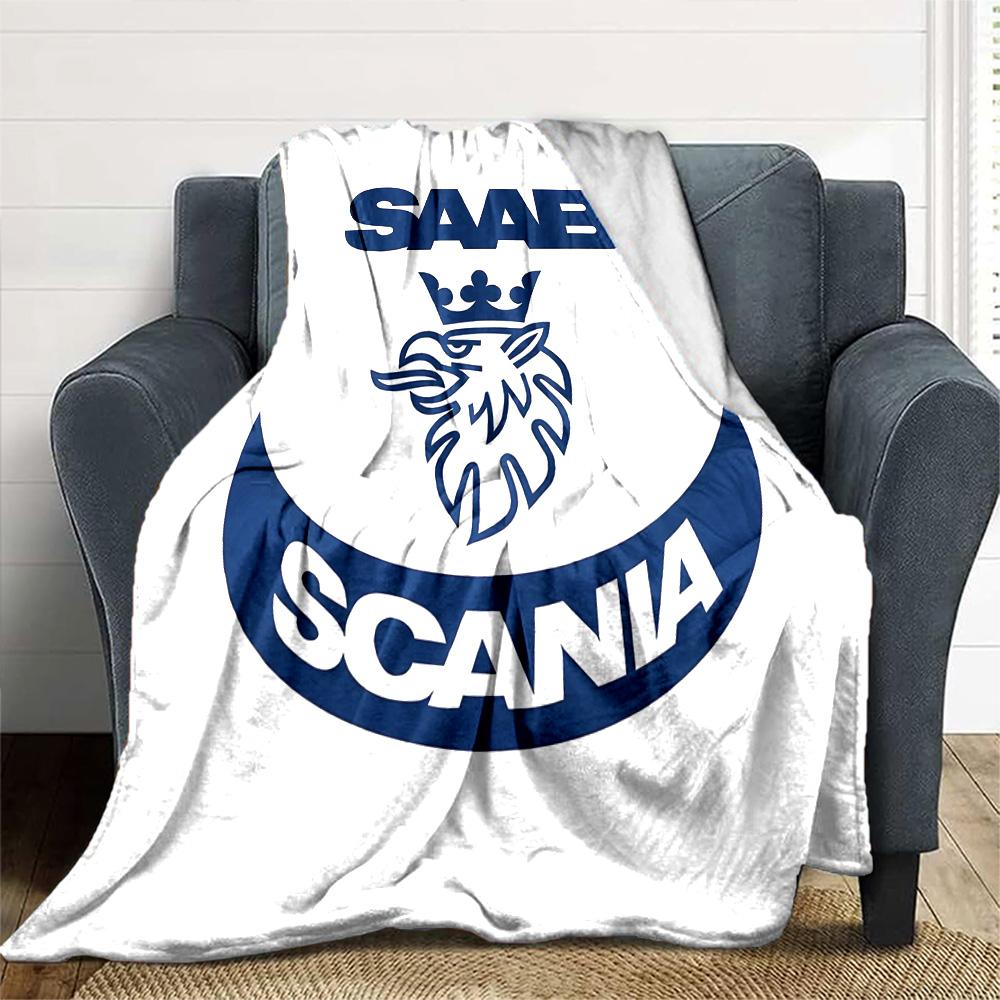 Scania Decke Weich Warm Gemütlich Geeignet für Sofa Bettwäsche Wohnzimmer Ganzjahresnutzung Wärmende Dekoration Geburtstag Weihnachten Geschenk Decke 80cmx120cm