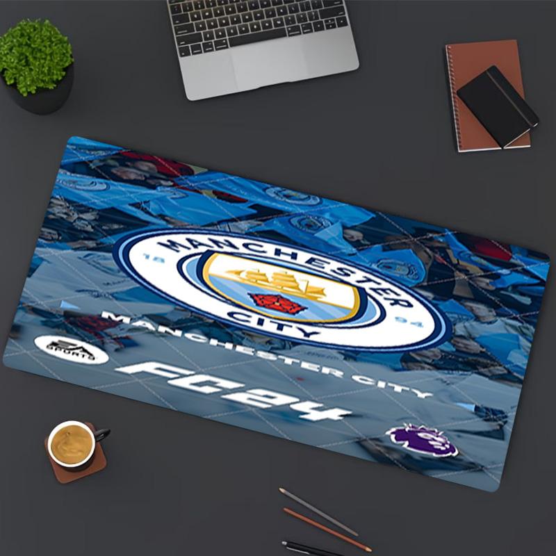 Manchester City FC Print Mouse Pad, for Keyboard Pad Laptop PC Mat for Office Home Use, Desk Decor, Perfect Birthday Gift for Gamers