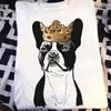 Boston Terrier Dog T-Shirt: Funny Crown Graphic Tee