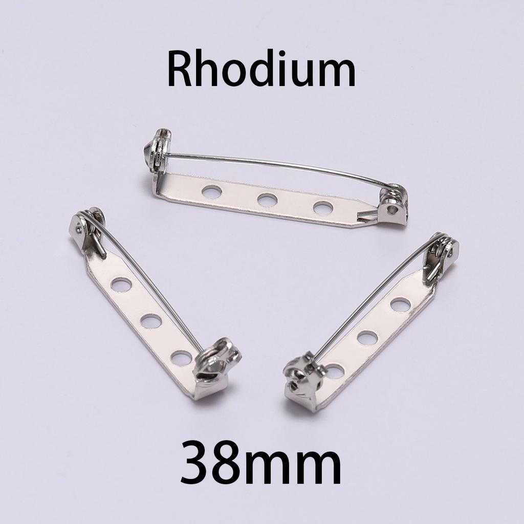 20pcs 20 25 32mm Plated Brooch Clip Base Blank Safe Lock Brooch Base Pin For Jewelry Making Findings Diy Jewelry Accessories