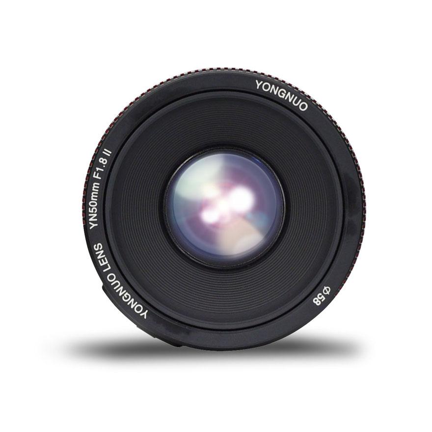 YONGNUO YN50mm F1.8 II DSLR Lens Auto Focus Large Aperture Super Bokeh Effect Compatible with Canon EOS 70D 5D3 600D Cameras