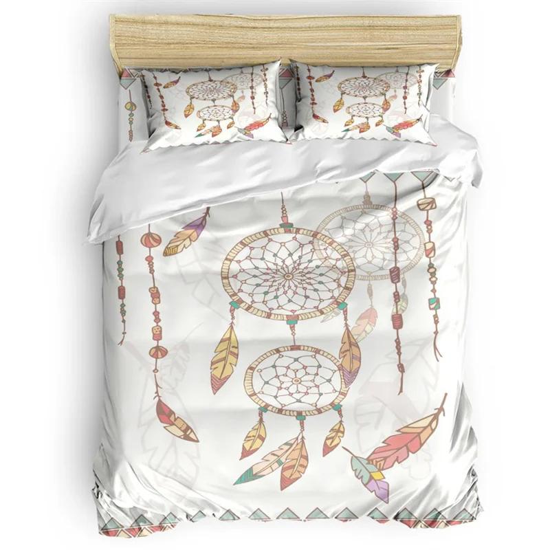 Amazing Theme Bedding Set Sacred Geometry Themed Bedding Set Various Shapes Chakra Zen Comforter Cover Dream Catcher Pillowcases