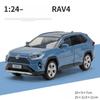 1:24 RAV4 SUV Alloy Cast Toy Car Model Sound and Light Children's Toy Collectibles Birthday gift