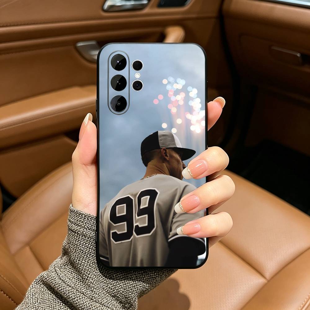 Baseball A-Aaron- Judge -99 Soft Silicone Case for Samsung S25, S24, S21, S22, S23, S30, Ultra, S20, Plus, FE, Lite-Black