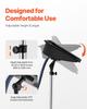 Portable Shampoo Bowl, Shampoo Sink with Adjustable Height & Angle, Salon Hair Wash Sink with Drain Hose and Star-Shaped Support Base for Barbershop