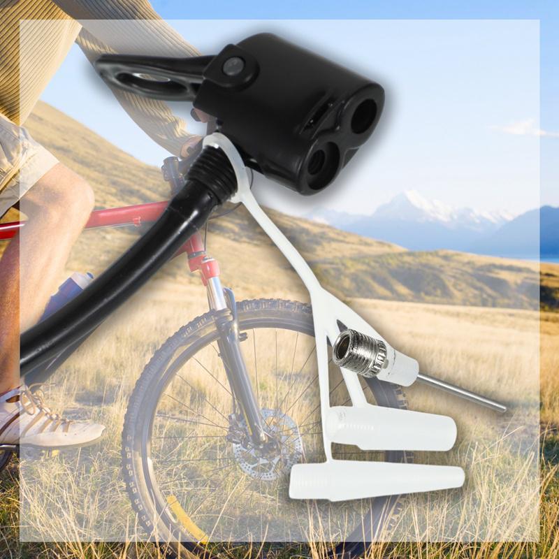 Portable Bicycle Pump Max 120 Psi Bike Manual Air Pump Balloon Tire Inflator Schrader Valve Floor Pump Cycling Accesories