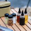 Seasoning Bottles Dispenser with Bag Transparent Leak-Proof Powder Spice Shaker