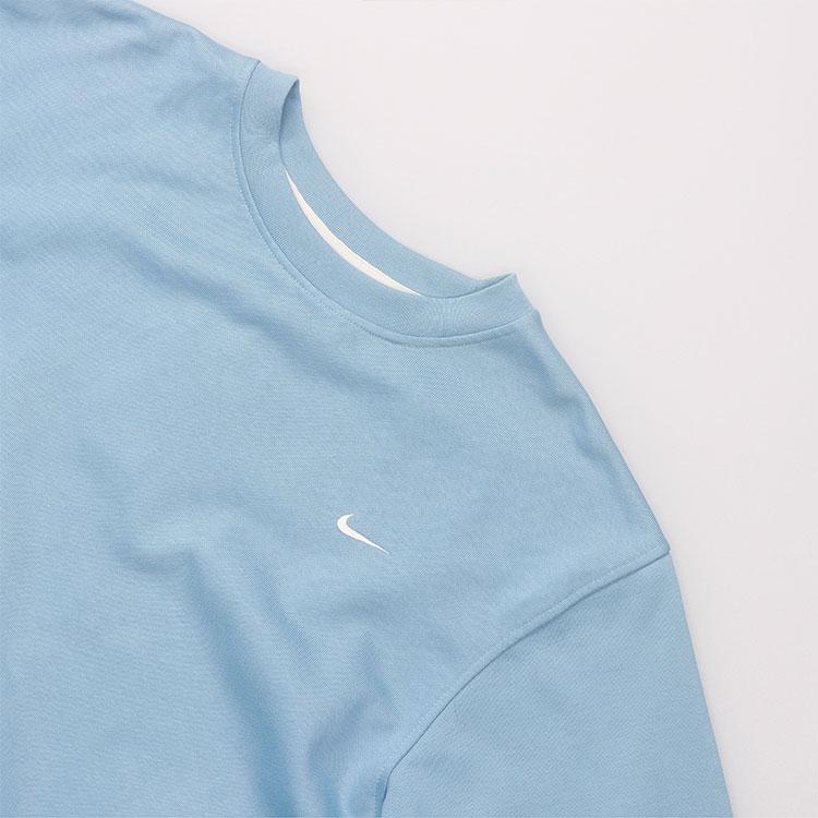 Nike Solid Logo Crew Neck Casual Breathable Sports Sweatshirt Men sweatshirt Sky-Blue CK6359-494