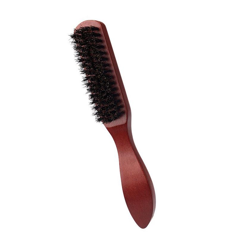 Three-Row Boar Bristle Nylon Teasing Comb and Smoothing Brush Set for Women