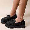 New Single Shoes Leopard Print Fashion Single Shoes Temperament Versatile Suede Women's Shoes Large Size