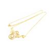 Les Trésors De Lily [H6163] - Gold Plated Necklace 'Goddess' White Gold - 30x20 Mm