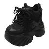 Fashion 11CM Women Thick Bottom Chunky Sneakers  Female Platform Lace Up Breathable Spring Autumn Woman Vulcanize Shoes Zapatos Mujer