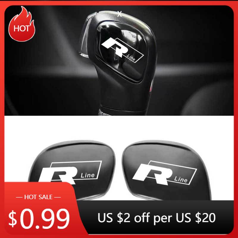 For VW VOLKSWAGEN 2026 New 2025 Hot Car Gearbox Control Gear Lever Stickers Shift Stick Handle Accessories for VW R line GTI Pol cioccolato