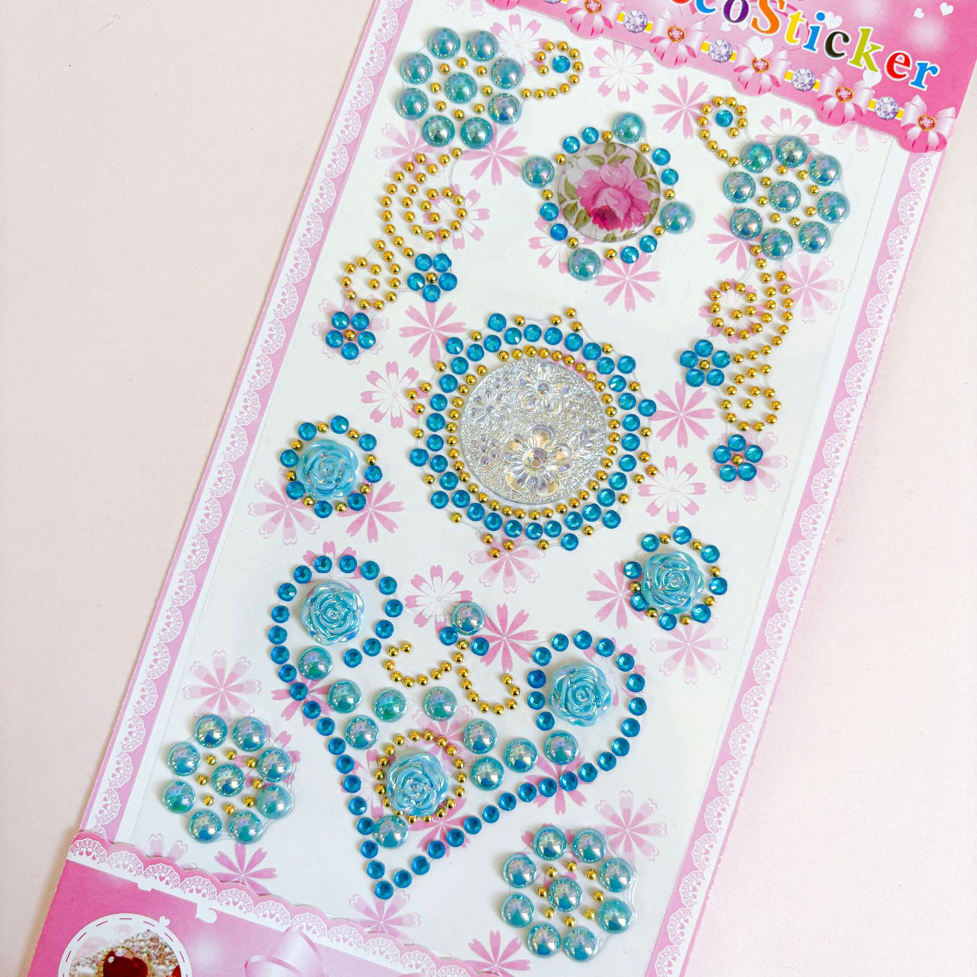 

Кристальные наклейки в форме сердца для детской костюмированной вечеринки и рождественских украшений - DIY 3D алмазные наклейки