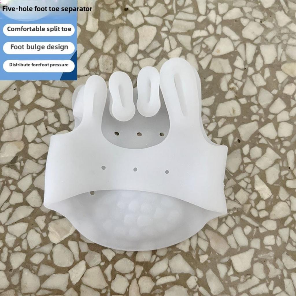 1Pairs Toe Separator Made of Silica Gel with Bunion Brace-Comfortable Foot Alignment Tool To Enhance Fitness Training Effect