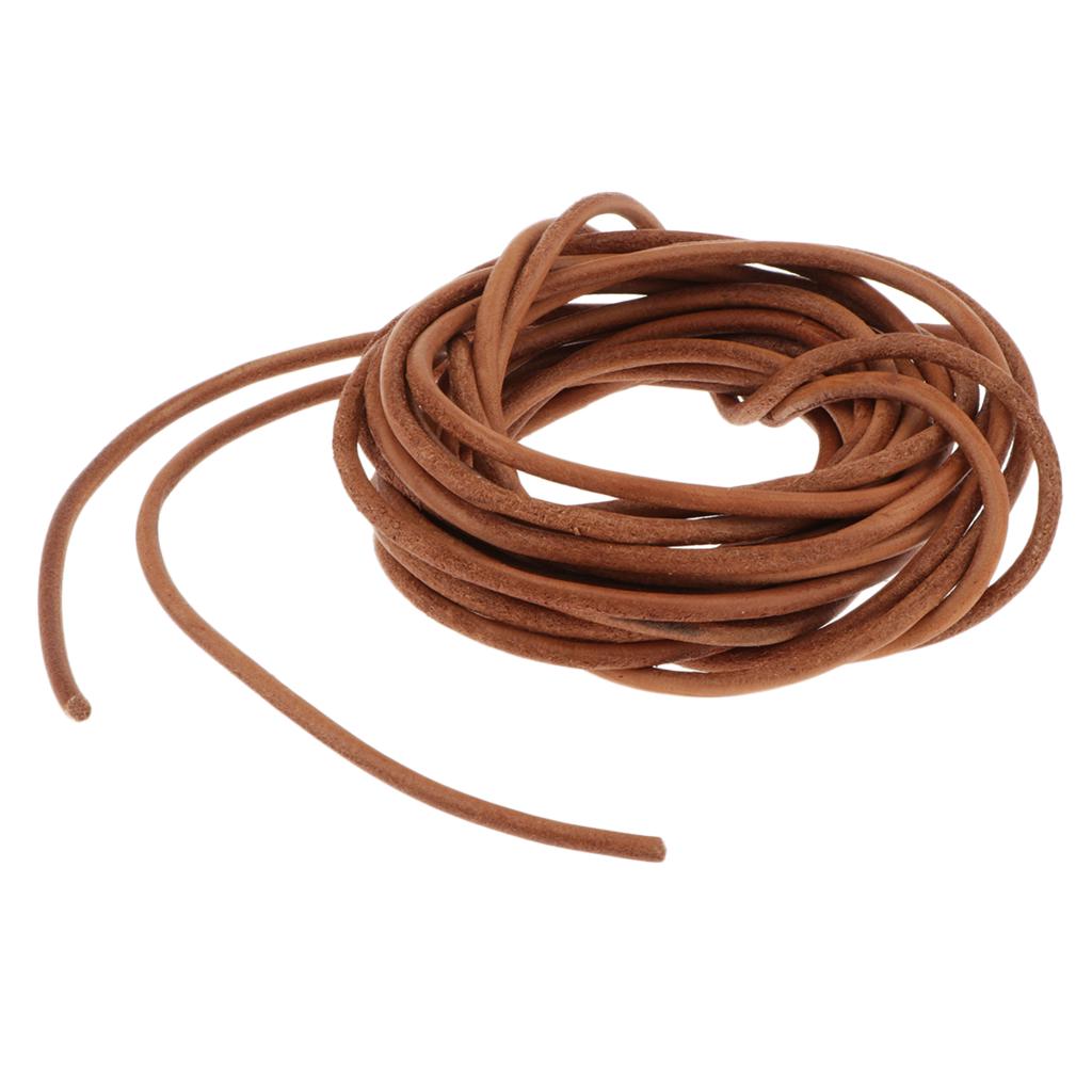 5 Meters Leather Thong Cord Jewelry Making Thread Bracelets DIY  1mm