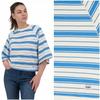 Lee Raglan Sweat Workwear Loose Raglan Cotton Sweatshirt Women Stripes S