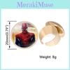 Stone Spiderman Time Adjustable Ring Avengers Gold Plated Jewelry Fashion