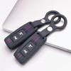 Premium Silicone Car Key Fob Cover For Honda Fit Civic Accord CRV HRV Jazz With Keychain Soft Silicone Car Interior Accessories Anti-Scratch