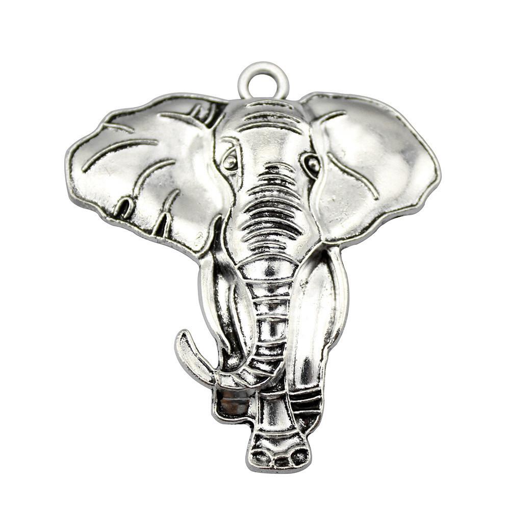 Retro Elephant Charms Alloy Animal Pendants For Jewelry Making Handmade Supplies